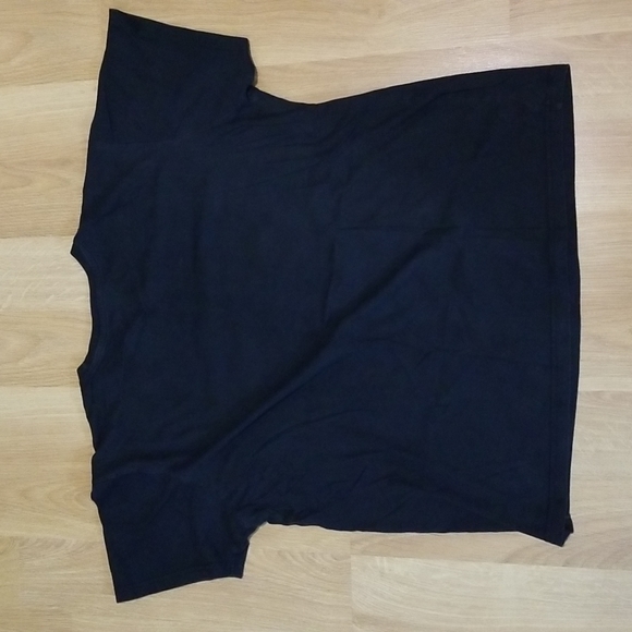 Bluenotes black short sleeve shirt with caution graphic, 100% cotton GUC large - Picture 6 of 8